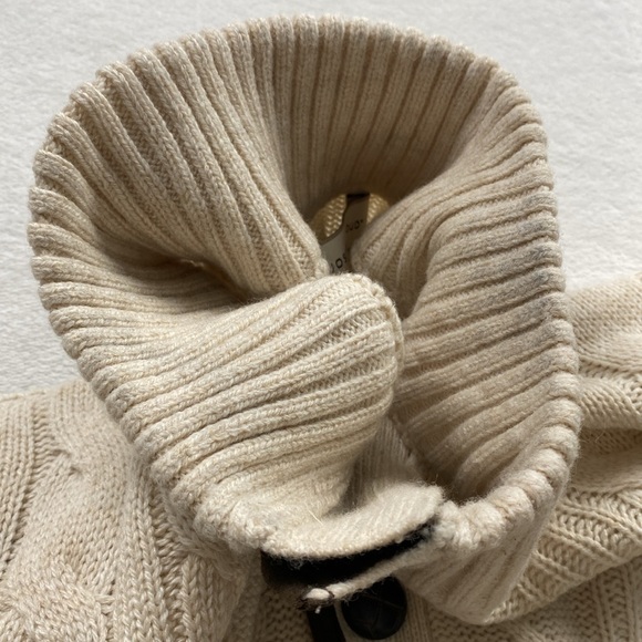 Joseph Abboud Cable/Shaker Knit Mock Neck LS Quarter Button Pullover Sweater - Picture 16 of 16